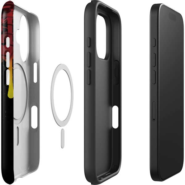 Rasta Color Keys iPhone 16 Magsafe Impact Case