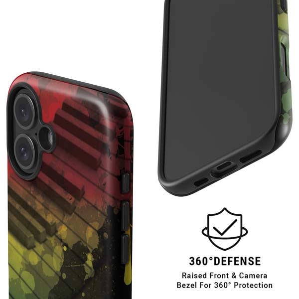 Rasta Color Keys iPhone 16 Magsafe Impact Case