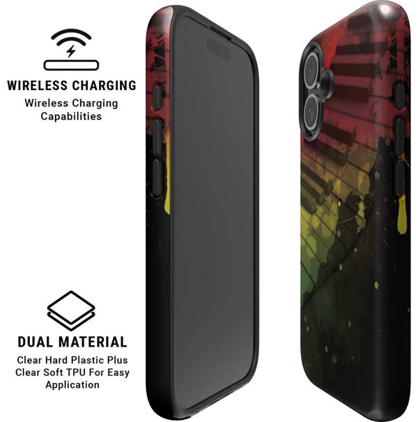 Rasta Color Keys iPhone 16 Magsafe Impact Case