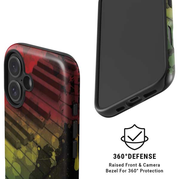 Rasta Color Keys iPhone 16 Plus Magsafe Impact Case