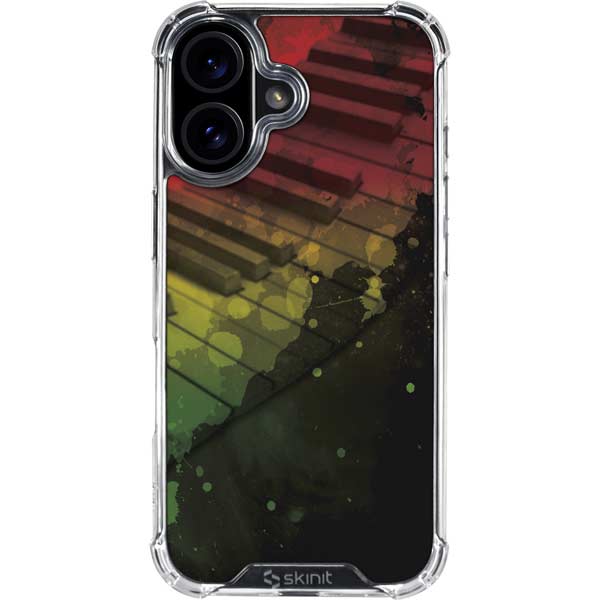 Rasta Color Keys iPhone 17 Clear Case