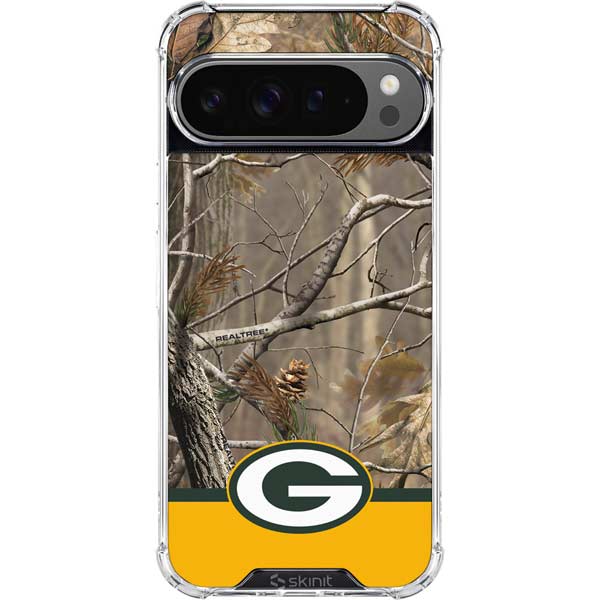 NFL Realtree Camo Green Bay Packers Google Pixel 10 Pro Clear Case