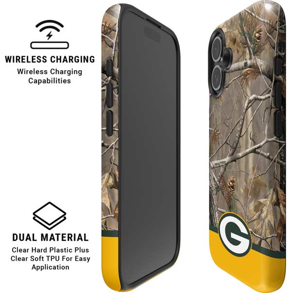 NFL Realtree Camo Green Bay Packers iPhone 16 Magsafe Impact Case