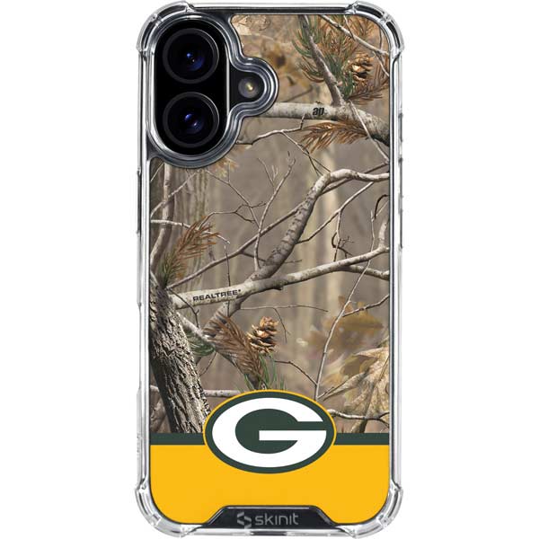 NFL Realtree Camo Green Bay Packers iPhone 17 Clear Case