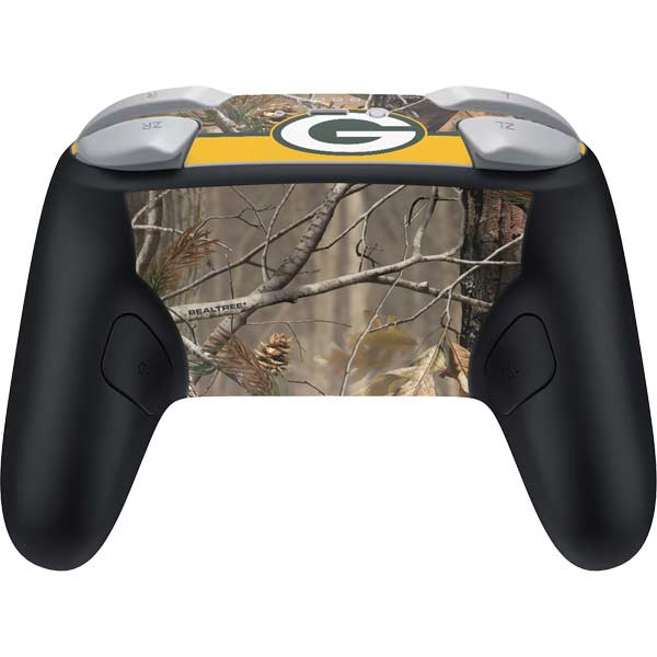 NFL Realtree Camo Green Bay Packers Nintendo Switch 2 (2025) Pro Controller Skin