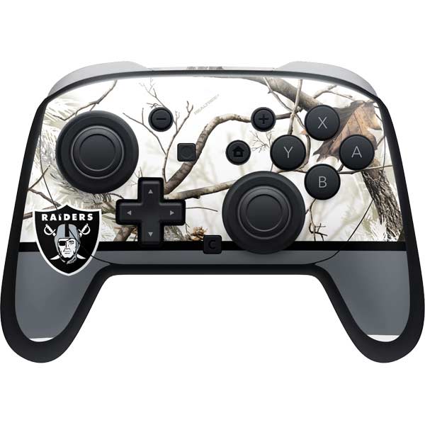 NFL Realtree Camo Las Vegas Raiders Nintendo Switch 2 (2025) Pro Controller Skin