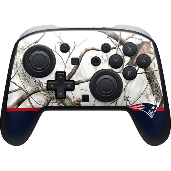 NFL Realtree Camo New England Patriots Nintendo Switch 2 (2025) Pro Controller Skin