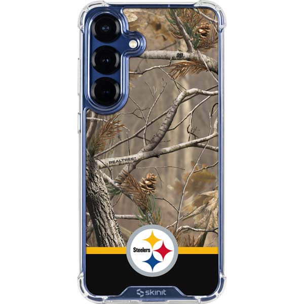 NFL Realtree Camo Pittsburgh Steelers Galaxy S25 Plus Clear Case