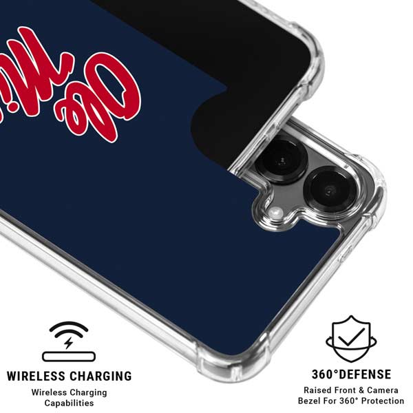 University of Mississippi Rebels Ole Miss Galaxy S26 Clear Case