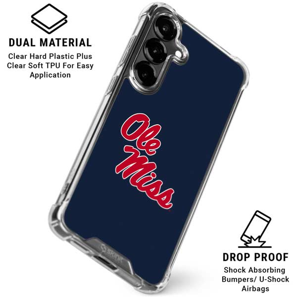 University of Mississippi Rebels Ole Miss Galaxy S26 Clear Case