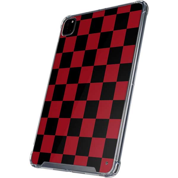Red and Black Checkerboard iPad Cases