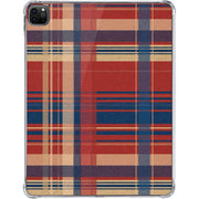 Red and Blue Plaid iPad Pro 11in (2024) Clear Case