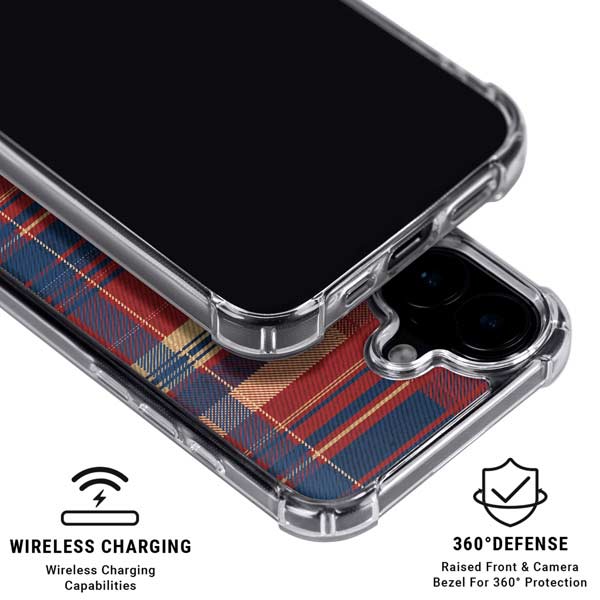 Red and Blue Plaid iPhone 17 MagSafe Case