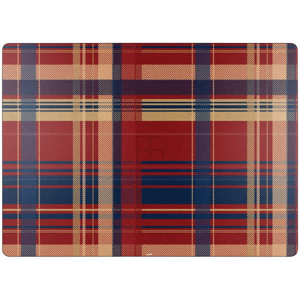 Red and Blue Plaid Surface Laptop 7 15in Skin