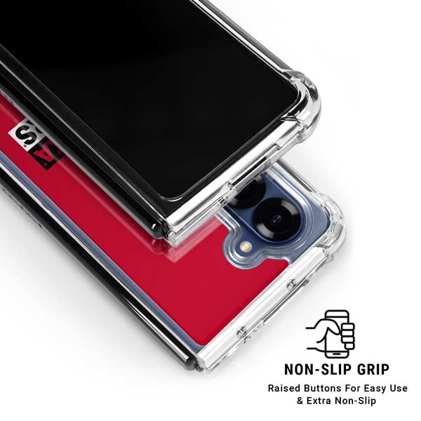 University of Nebraska Red Huskers Galaxy Z Fold7 Clear Case