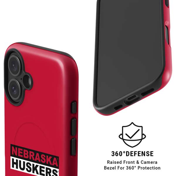 University of Nebraska Red Huskers iPhone 16 Magsafe Impact Case
