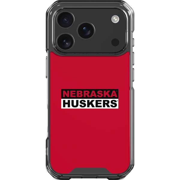 University of Nebraska Red Huskers iPhone 17 Pro Clear Case