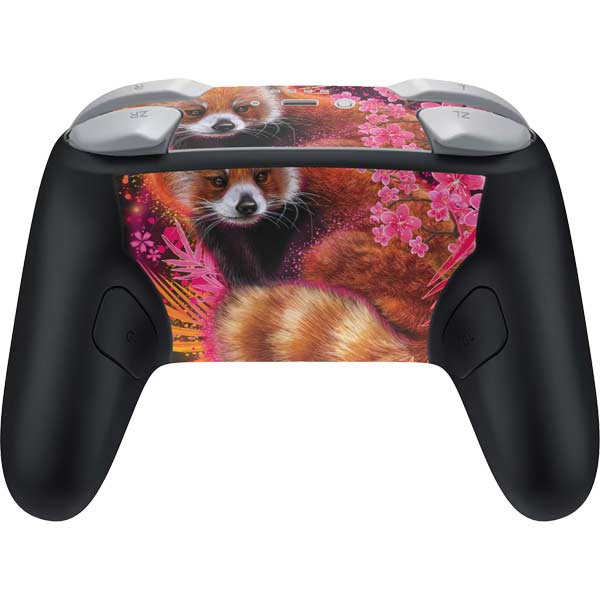 Red Panda with Flowers by Sheena Pike Nintendo Switch 2 (2025) Pro Controller Skin
