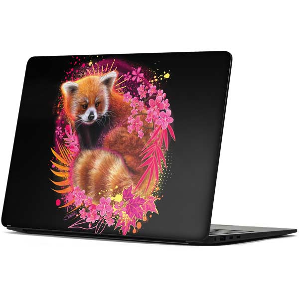 Red Panda with Flowers by Sheena Pike Surface Laptop 7 13.8in Skin
