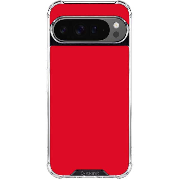 Red Google Pixel 10 Pro XL Clear Case