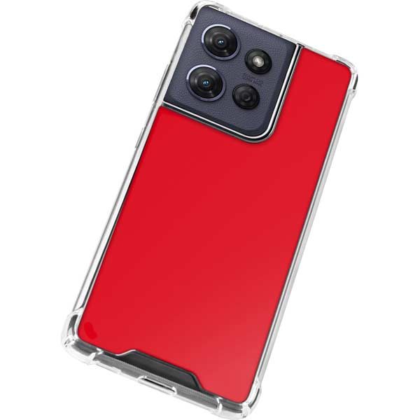 Red Moto G 5G (2025) Clear Case