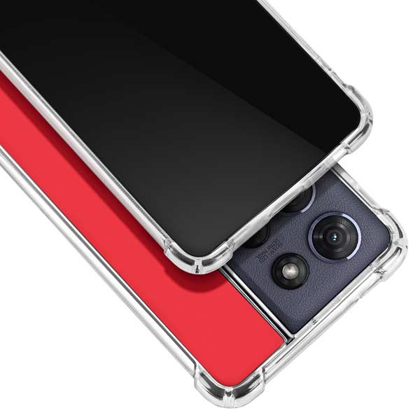 Red Moto G 5G (2025) Clear Case