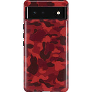 Red Street Camo Pixel Cases