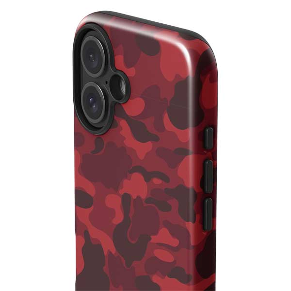 Red Street Camo iPhone 17 Impact Case