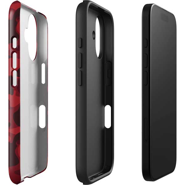 Red Street Camo iPhone 17 Impact Case