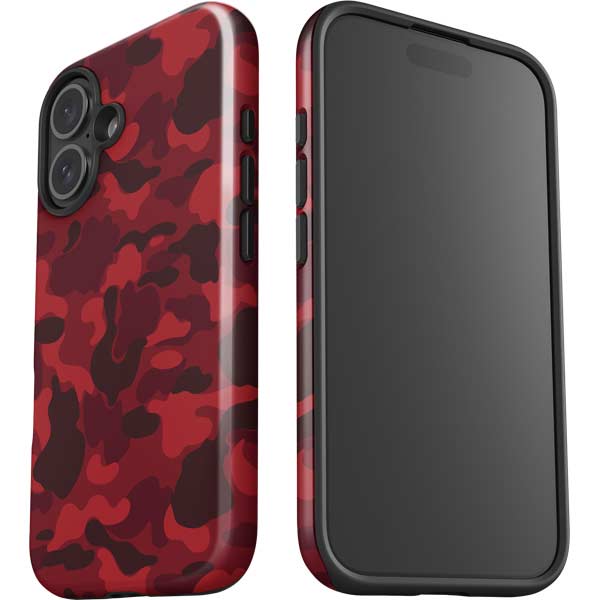 Red Street Camo iPhone 17 Impact Case