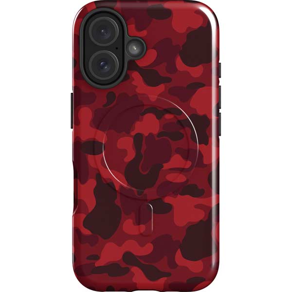 Red Street Camo iPhone 17 Magsafe Impact Case
