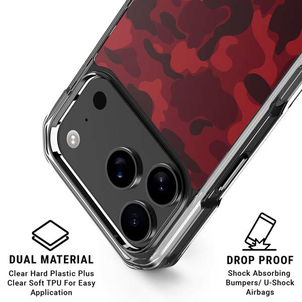Red Street Camo iPhone 17 Pro MagSafe Case