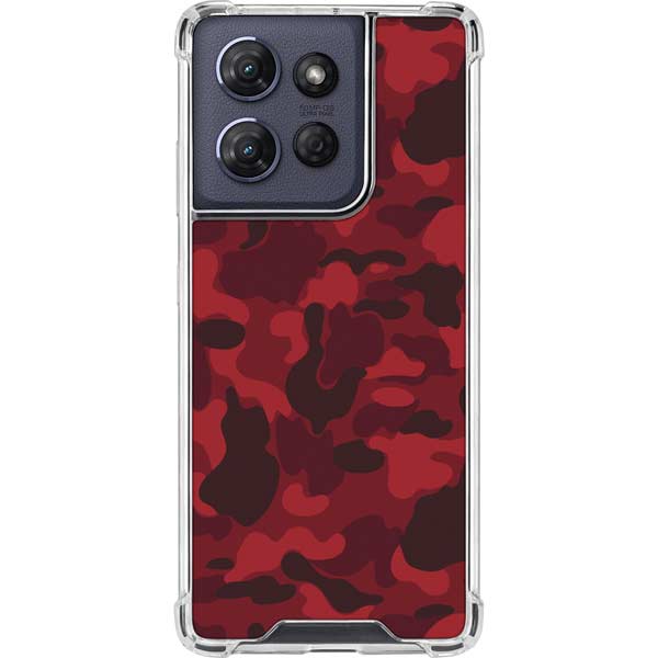 Red Street Camo Moto G 5G (2025) Clear Case