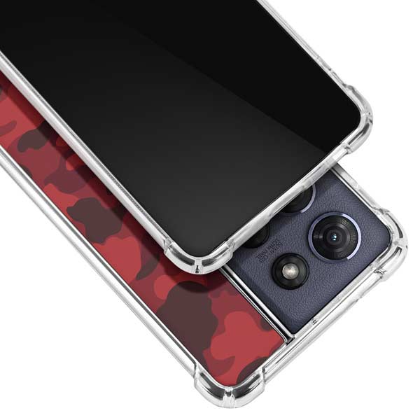 Red Street Camo Moto G 5G (2025) Clear Case