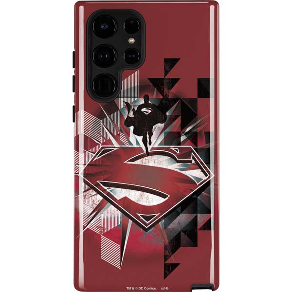 DC Comics Superman Red Pattern Galaxy Cases