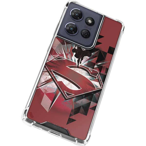 DC Comics Superman Red Pattern Moto G Power 5G (2025) Clear Case