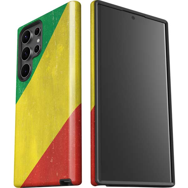 Republic of the Congo Flag Distressed Galaxy S23 Ultra Pro Case