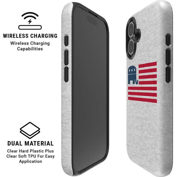 Republican American Flag iPhone 16 Magsafe Impact Case