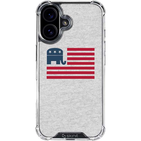 Republican American Flag iPhone 17 Clear Case
