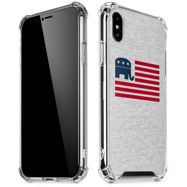 Republican American Flag iPhone X/XS Clear Case