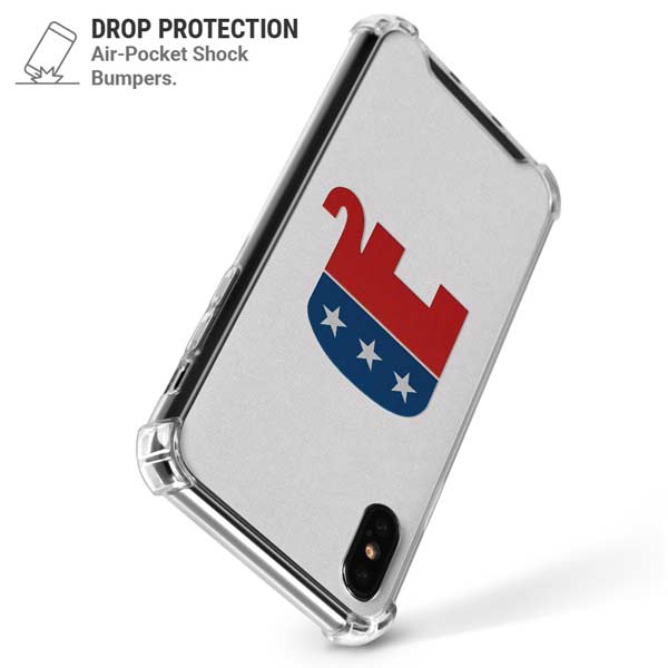 Republican Elephant iPhone X/XS Clear Case