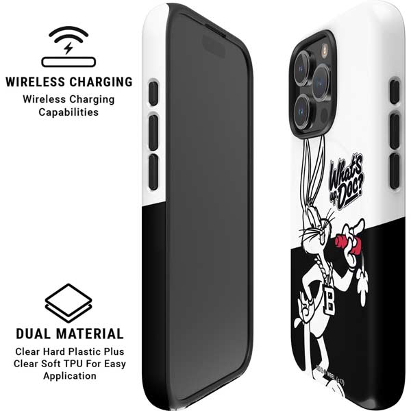 Looney Tunes Retro Bugs Bunny iPhone 16 Pro Magsafe Impact Case