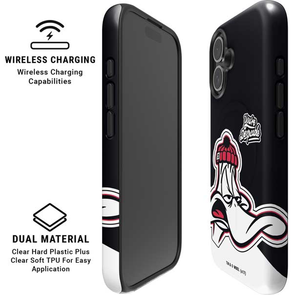 Looney Tunes Retro Daffy Duck iPhone 16 Plus Magsafe Impact Case