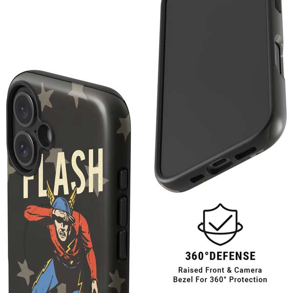 DC Comics The Flash Retro Action Pose iPhone 16 Plus Magsafe Impact Case