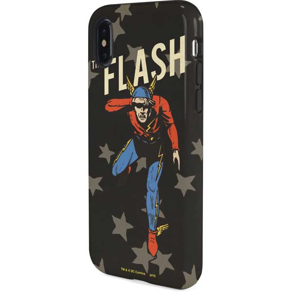 DC Comics The Flash Retro Action Pose iPhone XS Pro Case
