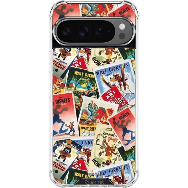 Disney Friends Retro Goofy Stamps Art Google Pixel 10 Pro XL Clear Case