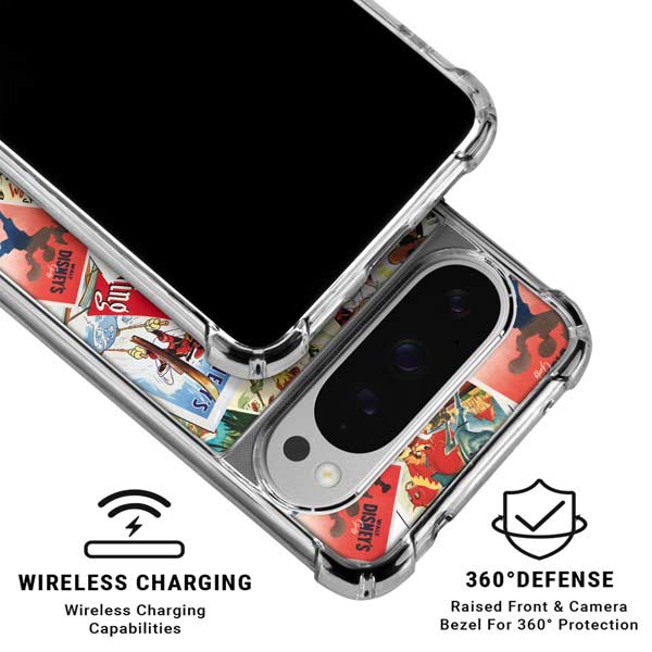 Disney Friends Retro Goofy Stamps Art Google Pixel 10 Pro XL Clear Case