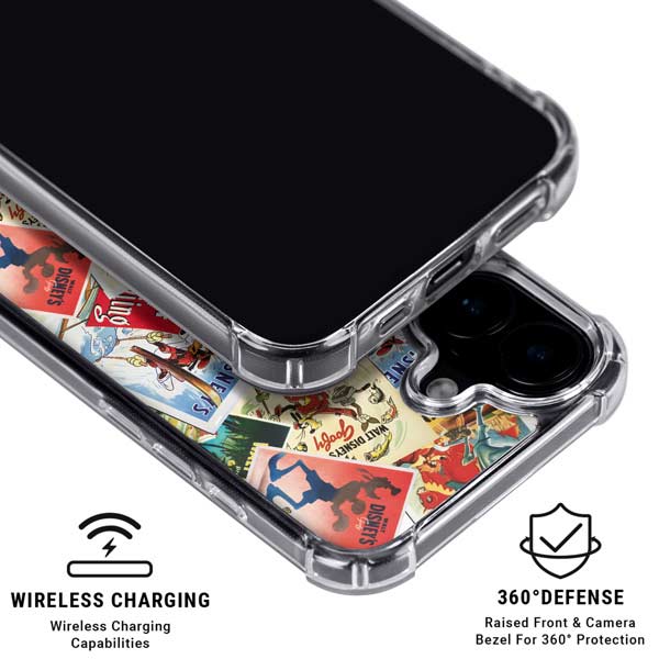 Disney Friends Retro Goofy Stamps Art iPhone 17 MagSafe Case