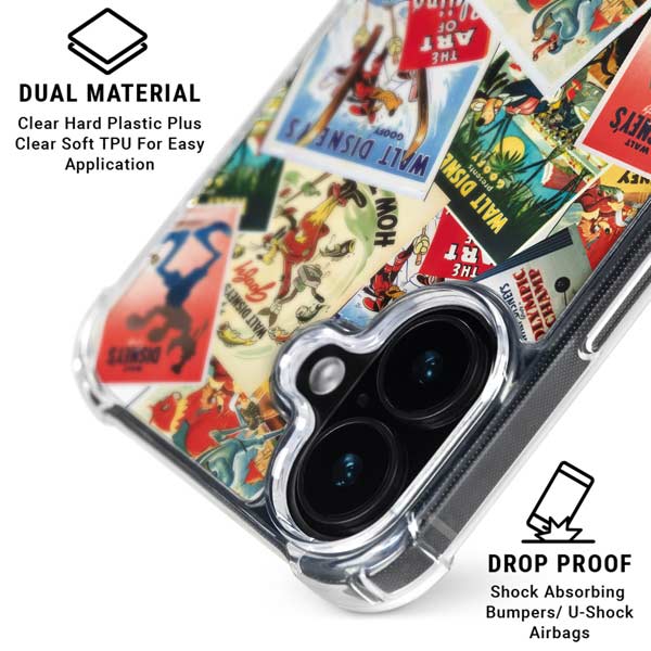 Disney Friends Retro Goofy Stamps Art iPhone 17 MagSafe Case