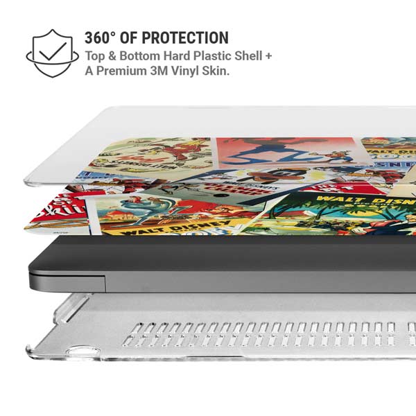Disney Friends Retro Goofy Stamps Art MacBook Pro 14in (2021-24) Case plus Skin